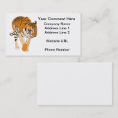 Tiger Walking individualisiert Visitenkarten Visitenkarte (Vorne/Hinten)