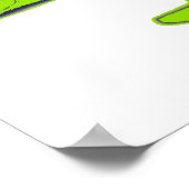 Tiger Walking Pop Art Poster (Ecke)