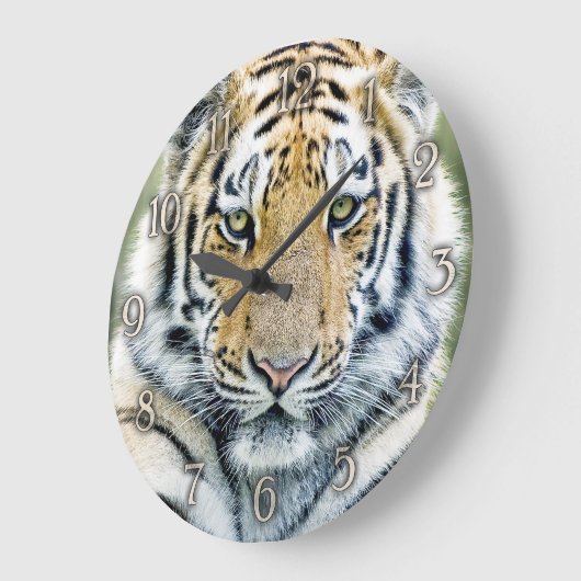 Tiger wall clock große wanduhr (Winkel)