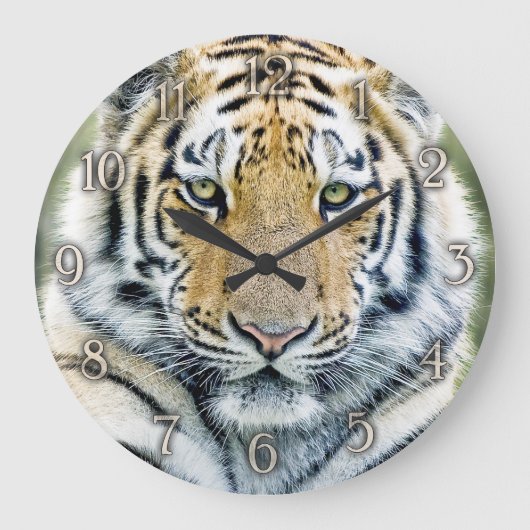Tiger wall clock große wanduhr (Vorderseite)