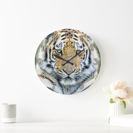 Tiger wall clock große wanduhr (Zuhause)