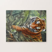 Tiger Wandern im Dschungel Puzzle (Horizontal)