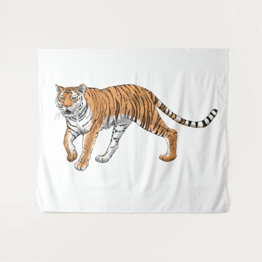 Tiger Wandteppich (Vorderseite (Horizontal))