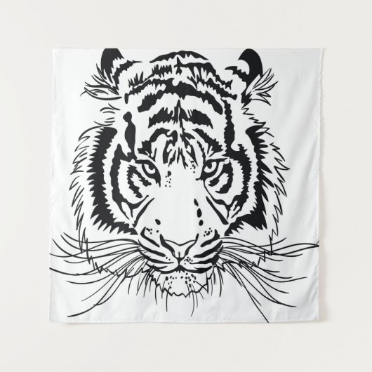 Tiger Wandteppich (Vorderseite)