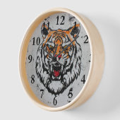 Tiger Wanduhr! Uhr (Winkel)