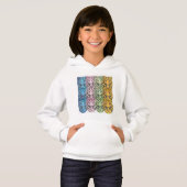 Tiger Wasserfarbmuster Hoodie (Vorne ganz)