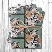 Tiger Watercolor Wrapping Paper Geschenkpackung Geschenkpapier Set