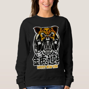 Tiger Wear Gesichtsmaske Cool Tiger Gesichtsmaske Sweatshirt