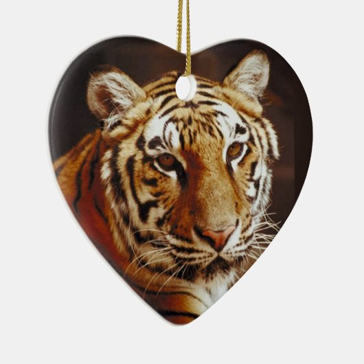 Tiger-Weihnachten Keramikornament (Rechts)