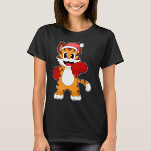 Tiger-Weihnachts-Boxer T-Shirt