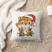 Tiger Weihnachts Wintertiere Urlaub Tiger Kissen (Decke)