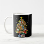 Tiger Weihnachtsbaum Snow Funny Tiger Xmas Geschen Kaffeetasse (Links)