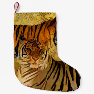 Tiger Weihnachtsfeiertag Strumpf Kleiner Weihnachtsstrumpf