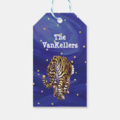Tiger Weihnachtsgeschenke Tags Geschenkanhänger (Rückseite)