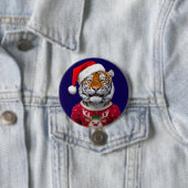 Tiger-Weihnachtsknopf Button (Beispiel)