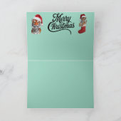 Tiger Weihnachtslandschaft Karte (Innenseite)