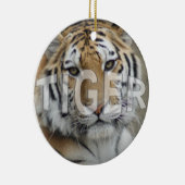 TIGER-WEIHNACHTSverzierung Keramik Ornament (Rechts)