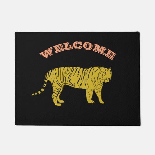 Tiger Welcome Custom Fußmatte (Vorderseite)