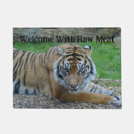 Tiger Welcome Door Mat Fußmatte (Vorderseite)