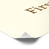 Tiger Welcome First Birday Party Poster (Ecke)