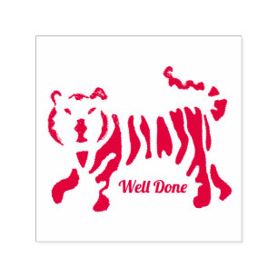 Tiger Well Done Lehrer Briefmarke Permastempel