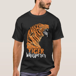 Tiger Whisperer Bengalisch Tiger Face Wild Tiger E T-Shirt