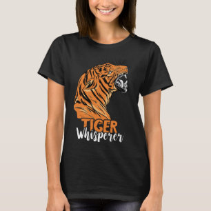 Tiger Whisperer Bengalisch Tiger Face Wild Tiger E T-Shirt