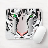 TIGER-WHITE/GRAY-MOUSEPAD MOUSEPAD (Mit Mouse)