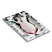 TIGER-WHITE/GRAY NOTEBOOK NOTIZBLOCK (Rechte Seite)