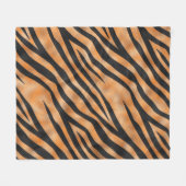 Tiger Wild Animal Muster Fleecedecke (Vorderseite (Horizontal))