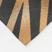 Tiger Wild Animal Muster Fleecedecke (Ecke)