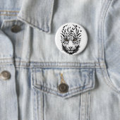 Tiger Wild Animal Nature Illustration Art Button (Beispiel)
