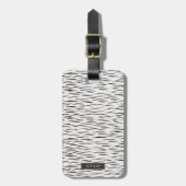 Tiger Wild Animal Skin Pattern Gepäckanhänger (Vorderseite vertikal)