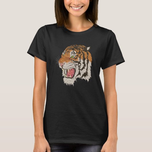 Tiger Wild Animal Tiger Head T-Shirt (Vorderseite)