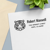 Tiger, Wild Cat Return Address Permastempel