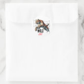 Tiger Wild CAT Runder Aufkleber (Tasche)