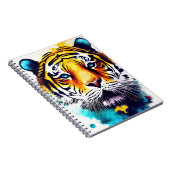 Tiger Wild Nature Animal Color Malerei Notizblock (Rechte Seite)
