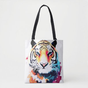 Tiger Wild Nature Animal Color Malerei Tasche