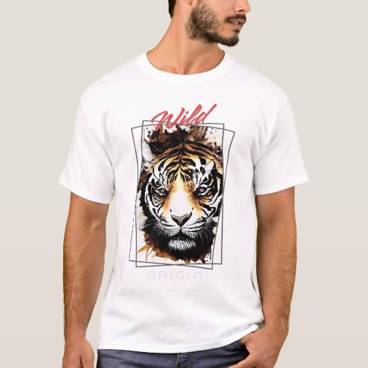 Tiger Wild Nature Free Spirit T-Shirt (Vorderseite)