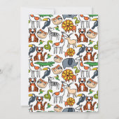 Tiger Wild One Geburtstagsparty Einladung (Rückseite)