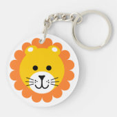 Tiger Wild One Jungle Safari Kindergeburtstag Schlüsselanhänger (Rückseite)