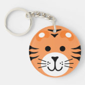 Tiger Wild One Jungle Safari Kindergeburtstag Schlüsselanhänger (Vorderseite)