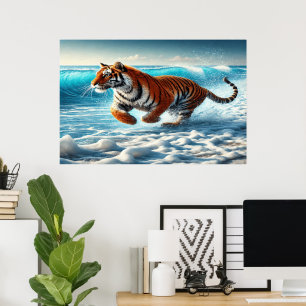 Tiger-Wild-Ozean-Streit Poster