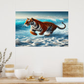 Tiger-Wild-Ozean-Streit Poster (Küche)