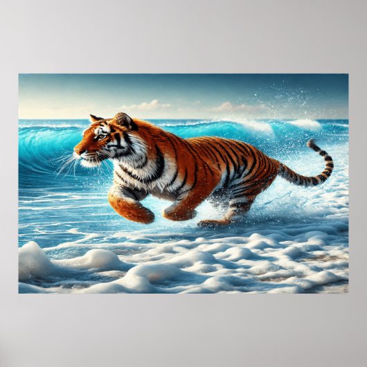 Tiger-Wild-Ozean-Streit Poster (Vorne)