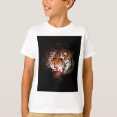 Tiger - Wilde Große Katzen Kunst T-Shirt (Vorderseite)