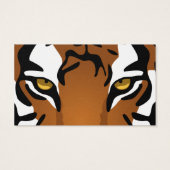 Tiger, wilde Katze auf schwarz (Rückseite)