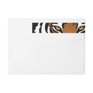Tiger, wilde Katze auf schwarz