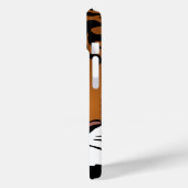 Tiger, wilde Katze auf schwarz Case-Mate iPhone Hülle (Rückseite / Links)