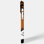 Tiger, wilde Katze auf schwarz Case-Mate iPhone Hülle (Rückseite / Links)